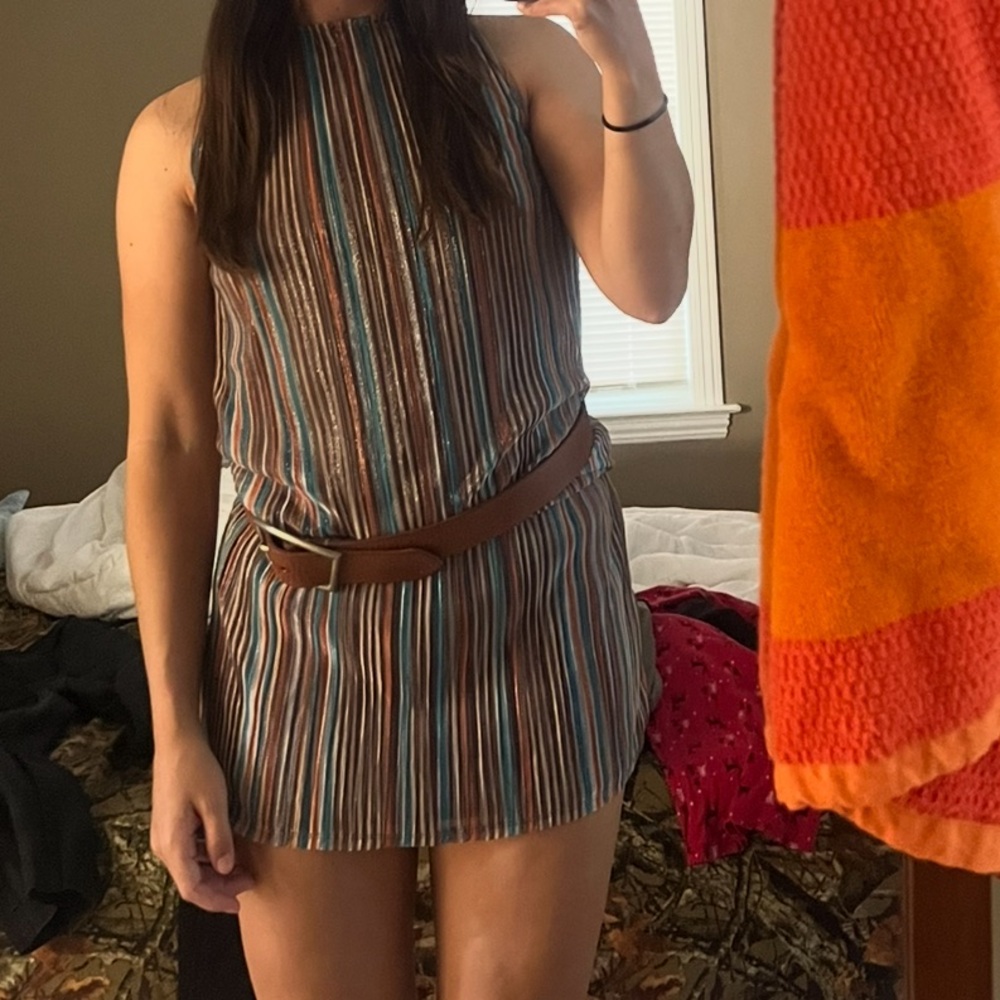 Striped Sleeveless Dress